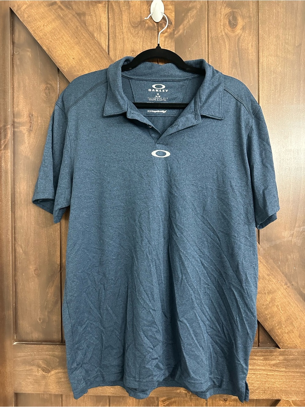 Oakley Men's Dark Heather Navy Polo with Logo